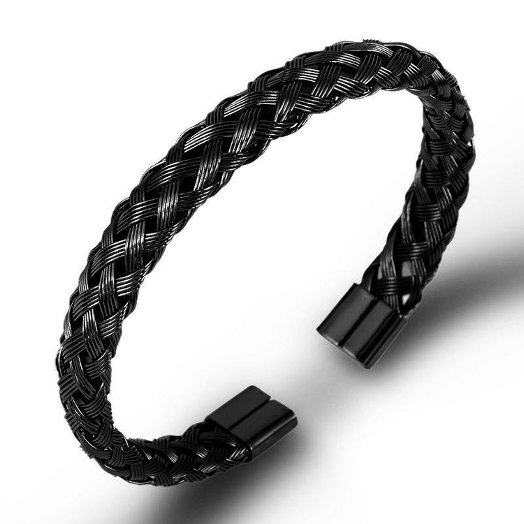 Adjustable Stainless Steel Wrist Bracelet For Men & Boy (Free Size)