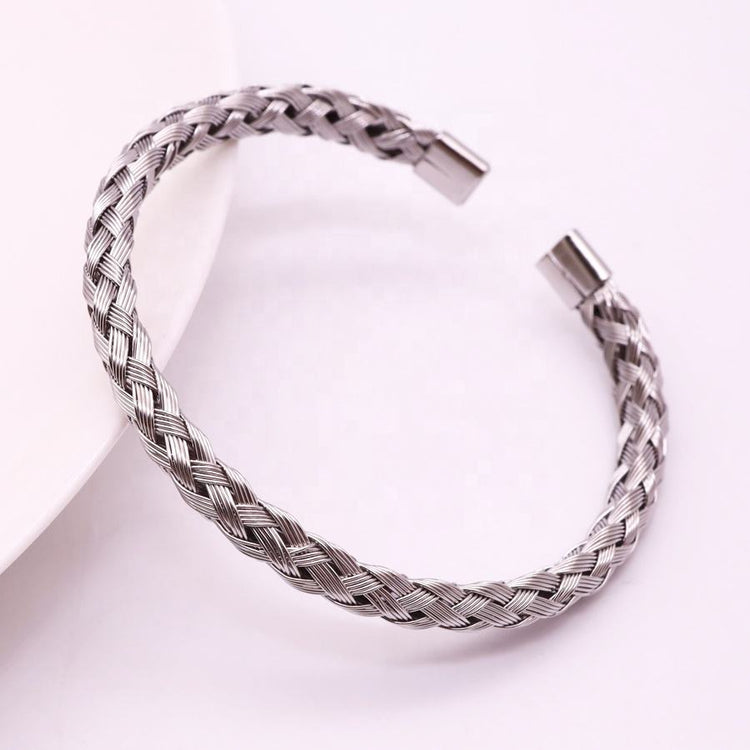 Adjustable Stainless Steel Wrist Bracelet For Men & Boy (Free Size)