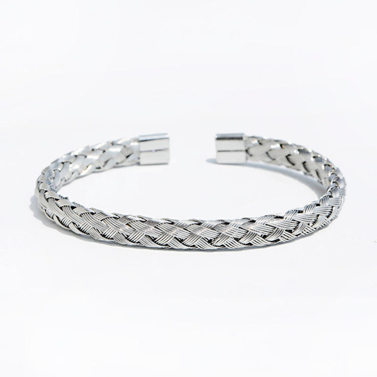 Adjustable Stainless Steel Wrist Bracelet For Men & Boy (Free Size)