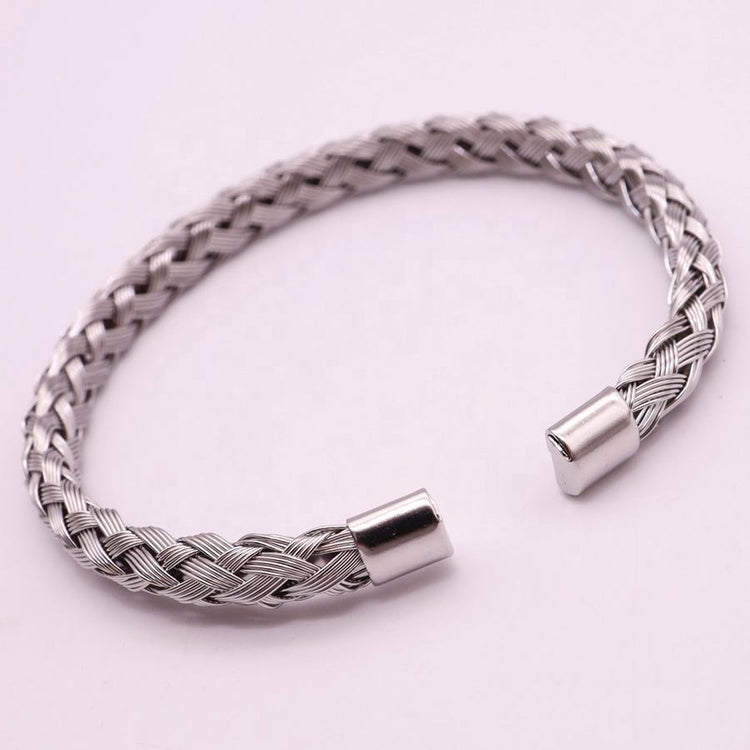 Adjustable Stainless Steel Wrist Bracelet For Men & Boy (Free Size)