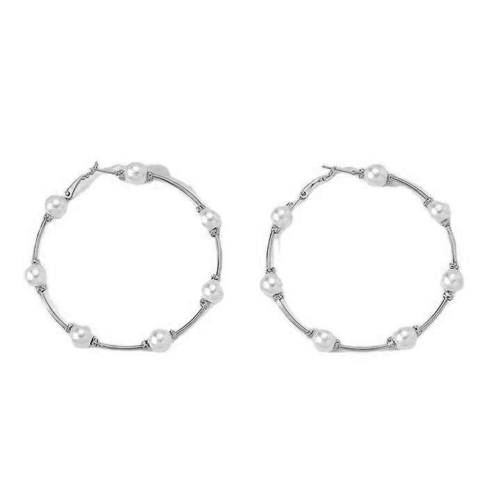 Classic Silver Hoop Earrings - Rare1Studio