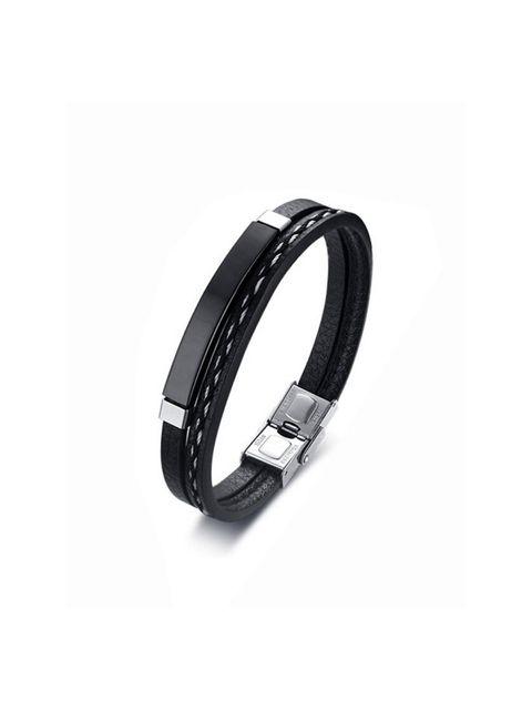 Adjustable Leather Bracelet For Men & Boy (Free Size)