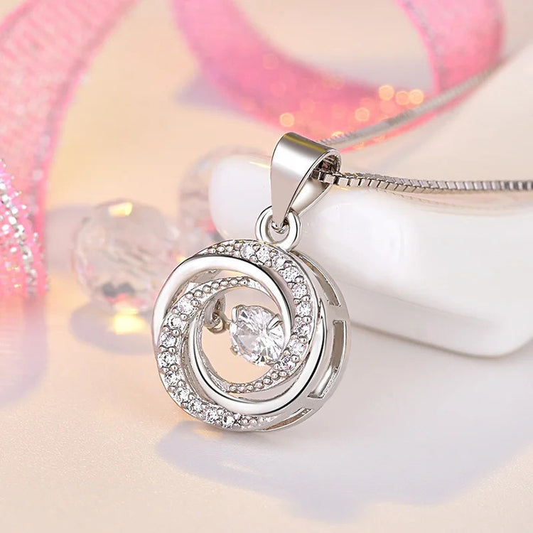 Every day Wear Silver Plated Round Pendant For Woman's