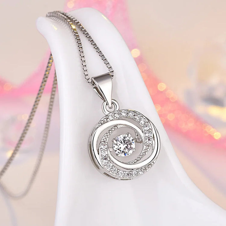 Every day Wear Silver Plated Round Pendant For Woman's