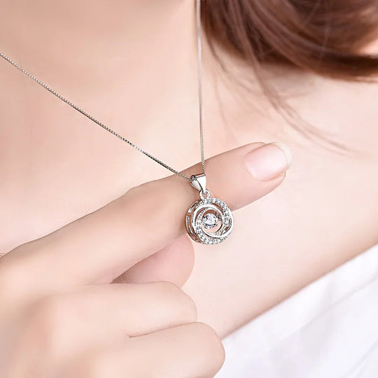 Every day Wear Silver Plated Round Pendant For Woman's