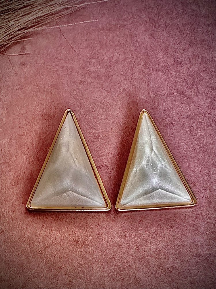 Big Triangle Shaped Drop Earring For Women (Lightweight)