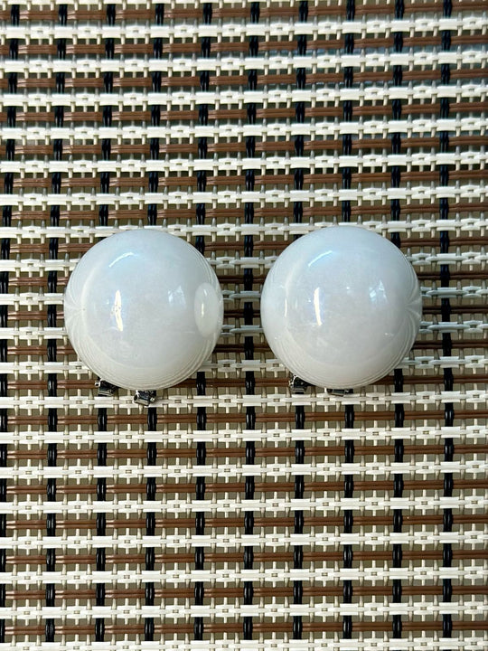 Attractive Grey & White Marble Earring For Women