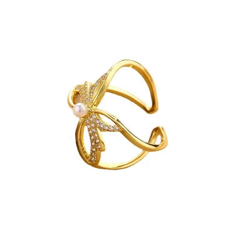 Adjustable Butterfly Finger Ring For Women (Free Size)