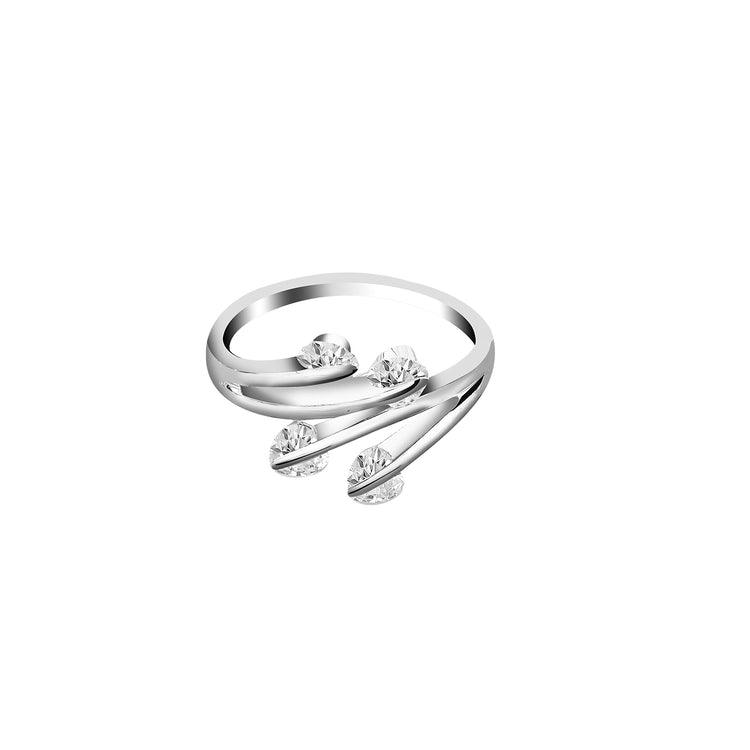 Adjustable Heart Finger Ring For Women (Free Size)