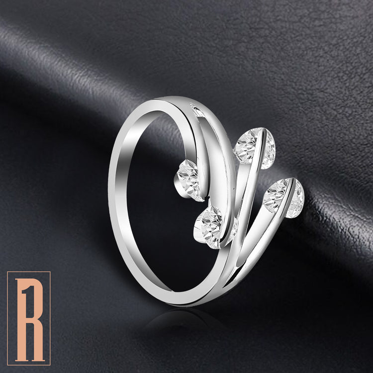 Adjustable Heart Finger Ring For Women (Free Size)