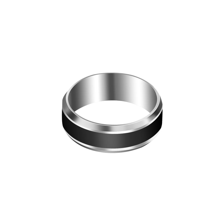 Contemporary Titanium Plated Finger Ring For Men I Size : 16 To 21, Silver