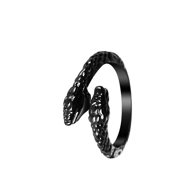 Contemporary Adjustable 2 Side Open Snake Ring For Men & Boy I (Free Size)