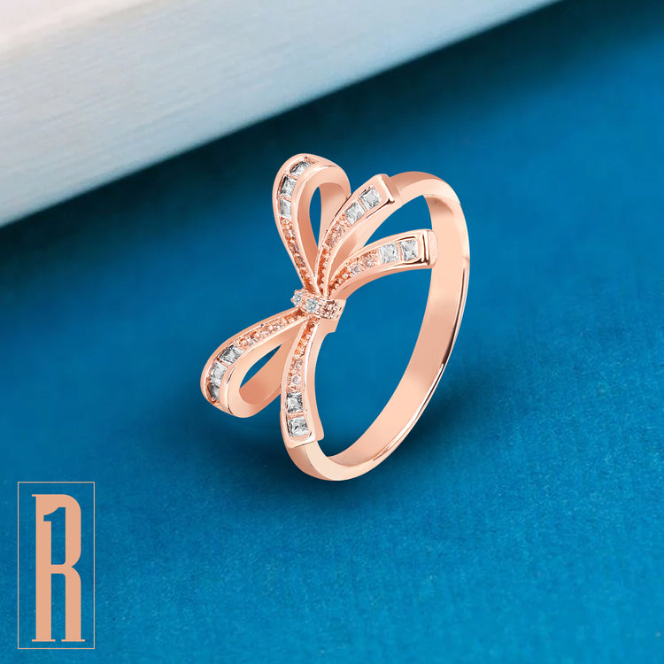 Floral Knot Adjustable Finger Ring For Women (Free Size)