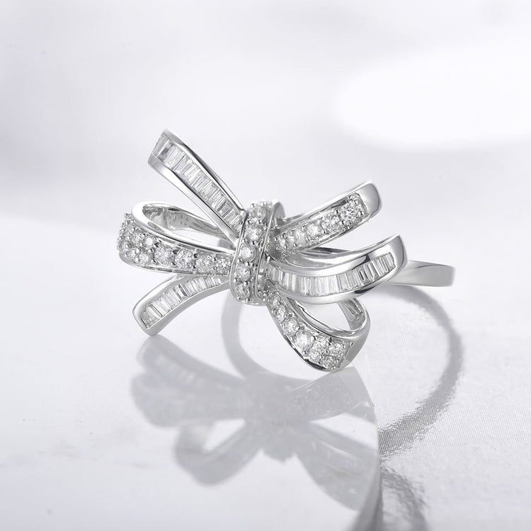 Floral Knot Adjustable Finger Ring For Women (Free Size)