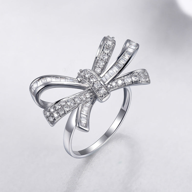 Floral Knot Adjustable Finger Ring For Women (Free Size)