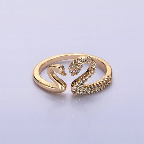 Adjustable Duck Design Finger Ring For Women (Free Size)