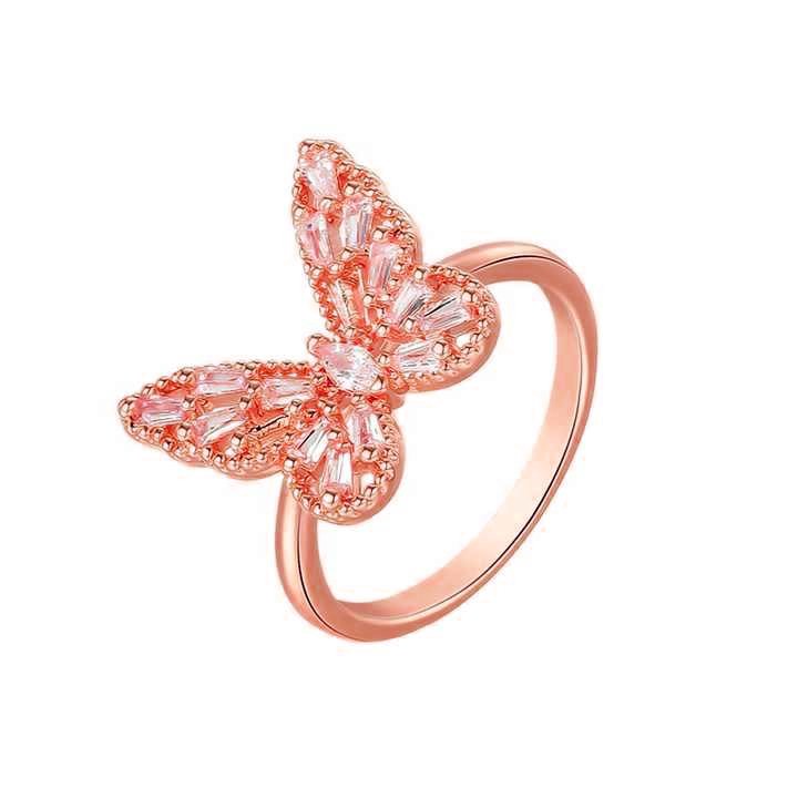 Adjustable Butterfly Finger Ring For Women (Free Size)