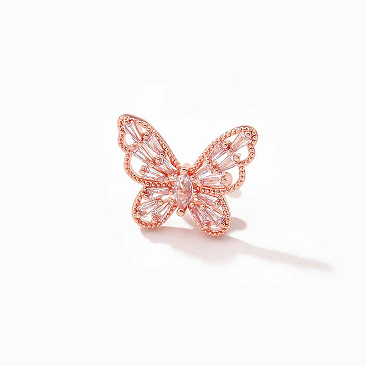 Adjustable Butterfly Finger Ring For Women (Free Size)