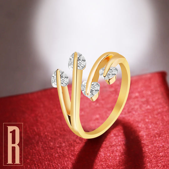 Adjustable Heart Finger Ring For Women (Free Size)