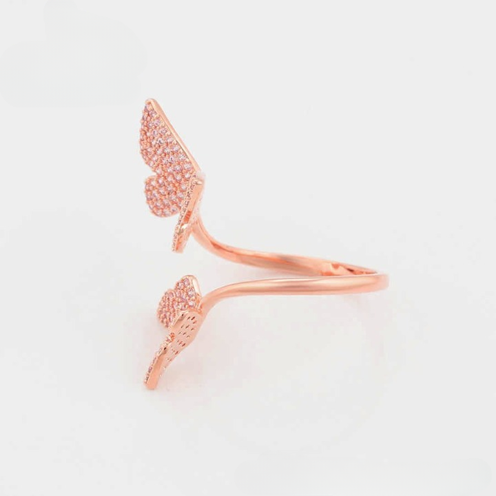 Adjustable Butterfly Finger Ring For Women (Free Size)