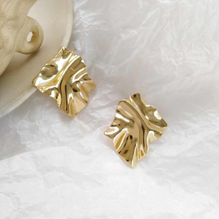 Trendy Geometric Exaggerated Unevenly Shaped Huge Stud Earrings for Women - Rare1Studio