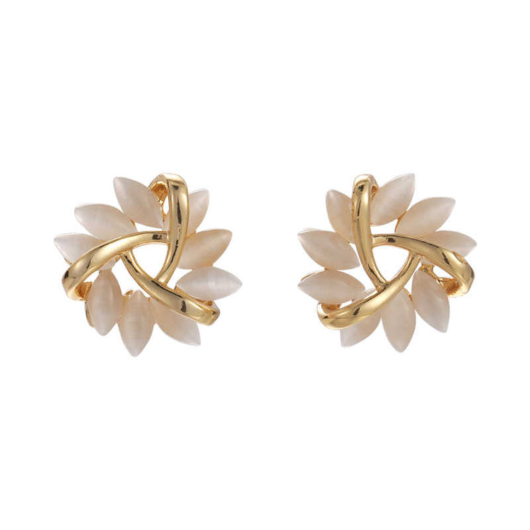 Trendy Flower Patterned Stud Earrings for Women: Stylish and Minimalist Jewelry for Any Occasion - Rare1Studio