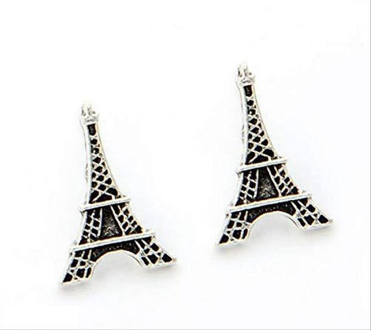 Oxidised Silver Plated Eiffel Tower Shaped Studs Light Weight Earring | Dally wear earrings - Rare1Studio