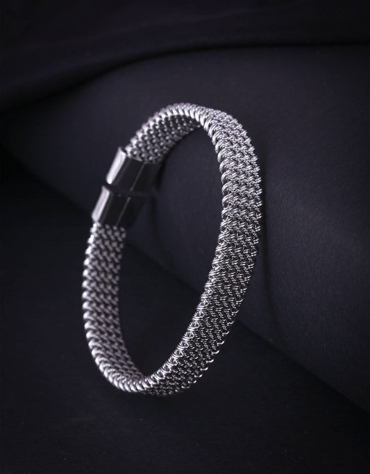 Adjustable Stainless Steel Bracelet For Men & Boy (Free Size)